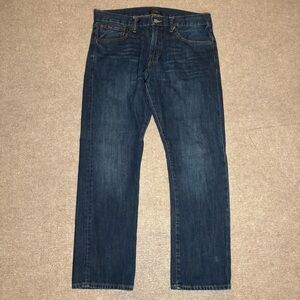 Polo Ralph Lauren Varick Slim Straight Jeans 33x30 Dark Wash